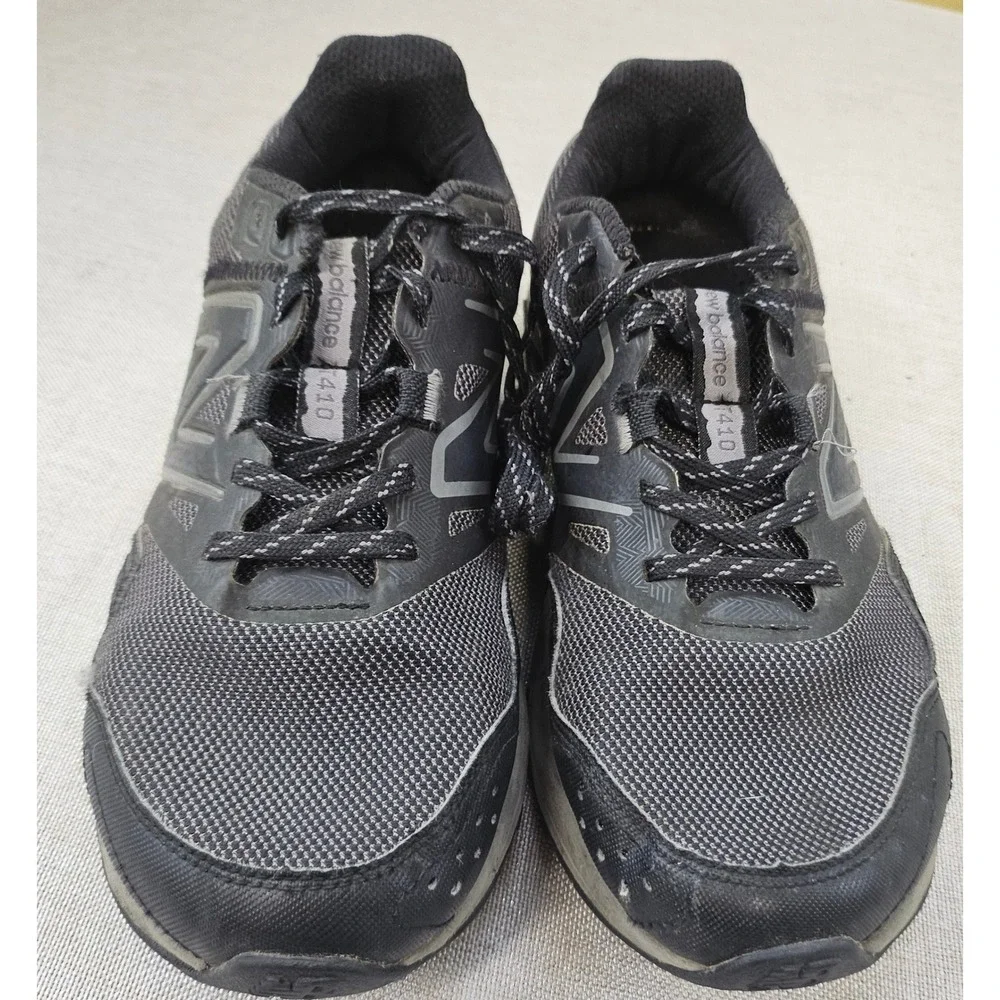 New Balance 410 Trail Running Shoes Men 7.5 Women 9 Black Grey MT410CK8 Sneaker